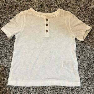 White Henley button down size 2t